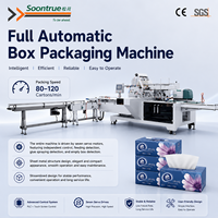 Máquina Automática Eficiente de Control Independiente para Empacar Pañuelos Faciales en Caja con Siete Servomotores para Envolver Cajas de Pañuelos