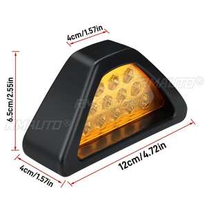 Luz Trasera Triangular para Auto, Luz de Freno de Seguridad, Tercera Luz de Freno Deportiva, Luz de Advertencia Trasera, Lámpara de Señal de Freno de 12V - Product Image 5