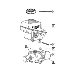 Maître-cylindre de frein 68033786AA pour Dodge Challenger Charger 2008, pièce de rechange neuve - Product Image 4