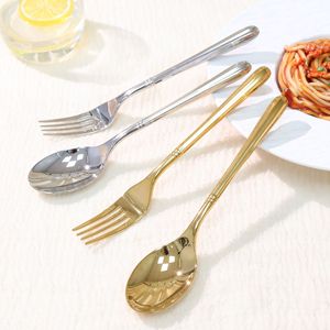 Ensemble de couverts en acier inoxydable de qualité supérieure, couteau, fourchette et cuillère, poli miroir 304, pour hôtel et restaurant - Product Image 2