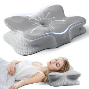 Almohada Ergonómica Ortopédica de Espuma Viscoelástica con Contorno, Almohada Cervical con Diseño Marino, Alivio Efectivo del Dolor de Cuello - Product Image 1