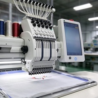 Machine à broder informatisée avec importation de motifs USB, machine à broder multi-aiguilles pour vêtements