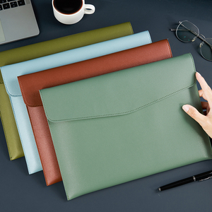 Large Capacity <strong>A4</strong> <strong>File</strong> Folder Storage Laptop <strong>Bag</strong> Customizable PU Leather <strong>Document</strong> <strong>Bag</strong> with Handle <strong>File</strong> Organizer - Product Image 1