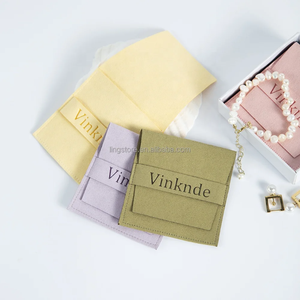 Bolsa de Joyería de Microfibra de Lujo de Alta Calidad para Guardar Anillos y Aretes Pequeños, Personalizada para Guardar Jade - Product Image 2