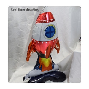 MTF vendite calde forma speciale cartone animato astronauta spazio uomo buon compleanno lamina elio palloncini impostati alla rinfusa mtfballoon - Product Image 6