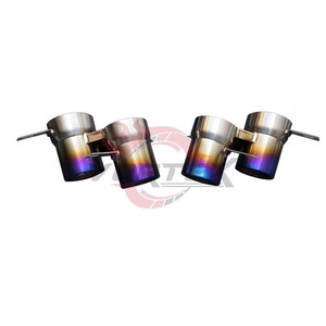 ท่อไอเสีย Vortex Burnt Blue Titanium Performance สำหรับ Ferrari F12 Berlinetta แบบควบคุมวาล์ว พร้อมท่อเก็บเสียงแบบ Quad Pipe อัพเกรด - Product Image 5