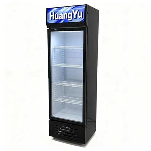 Commerciële gekoelde drankenpresentatiekoelkast met glazen deur, mechanische temperatuurregeling, LED-verlichting en verstelbare schappen voor winkels - Product Image 3