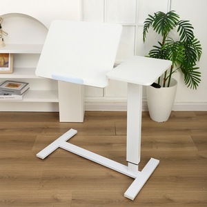 Rotatable Pneumatic Lift Bedside Table Double Sided Laptop Side Table Movable Small Table - Product Image 1