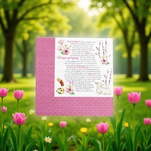 กระดาษเช็ดมือ/กระดาษเช็ดปาก/ผ้าเช็ดหน้า รูปทรงสี่เหลี่ยมผืนผ้า พิมพ์ลายตัวอักษรภาษาอังกฤษขอบสีชมพู ผลิตจากเยื่อไม้บริสุทธิ์ ปรับแต่งได้ - Product Image 2