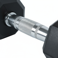 Equipo Profesional de Entrenamiento de Fuerza para Gimnasio, Juego de Mancuernas Hexagonales Personalizadas al por Mayor, Revestimiento de Goma, Duraderas, Unisex, para Gimnasio en Casa