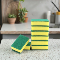 Haute qualité personnalisé écologique durable nettoyage cellulose coussin en nylon éponge de cuisine