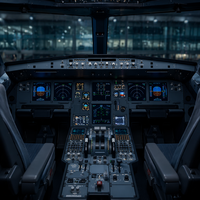 Ensemble de tableau de bord A320 FCU+EFIS pour simulateur de vol - Convient à toute la cabine