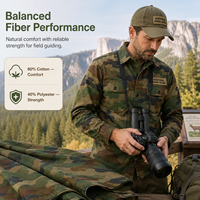 Tissu camouflage Ripstop 230 g/m² résistant aux plis pour uniformes de personnel de parc et de gardiens de la faune