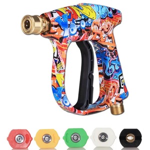 Pistola <span class=keywords><strong>de</strong></span> Agua <span class=keywords><strong>de</strong></span> Alta Presión para <span class=keywords><strong>Lavado</strong></span> <span class=keywords><strong>y</strong></span> Cuidado <span class=keywords><strong>de</strong></span> Autos, <span class=keywords><strong>de</strong></span> Aleación <span class=keywords><strong>de</strong></span> Aluminio <span class=keywords><strong>y</strong></span> Plástico, con 5 Boquillas <span class=keywords><strong>de</strong></span> Colores, Patrones <span class=keywords><strong>de</strong></span> Cono <span class=keywords><strong>y</strong></span> Abanico, Nueva Edición Limitada Pintada - Product Image 3