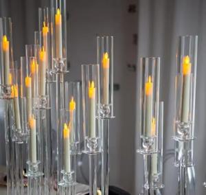 Prezzo all'ingrosso ciotole di fiori tavoli di nozze centro pezzi decorazioni di cristallo braccia <span class=keywords><strong>trasparenti</strong></span> <span class=keywords><strong>portacandele</strong></span> di cristallo - Product Image 3