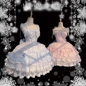 Vestido Original Lolita Moonlight Mirror JSK, Elegante y Dulce, Falda de Poliéster para Mujer Adulta, Estilo Princesa, Disfraz de Cosplay - Product Image 4