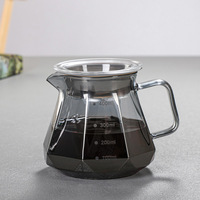Cafetière à verser à la main 400/600 ml, pot à partager, filtre à café à dégoulinement, tasse à café à verser à la main, ensemble de cafetière à verser à la main, motif diamant, pot à infuser