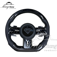 Volant en fibre de carbone pour Mercedes Benz A35 A45 C63 C43 E53 E63 G63 G500 G55 S63 GLE63 GLA45 W223 W213 W205 W204