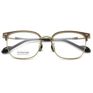 Monture de lunettes en titane pur épaissi, rectangulaire, à monture complète, antidérapante, durable, confortable, unisexe 6721 - Product Image 2