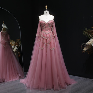 Sharon ha detto SS215 <span class=keywords><strong>elegante</strong></span> <span class=keywords><strong>abito</strong></span> da sera <span class=keywords><strong>verde</strong></span> salvia con maniche a mantello di lusso per la festa di nozze - Product Image 4