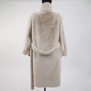 <span class=keywords><strong>Veste</strong></span> d'hiver chaude pour femme sur mesure, manteau en fausse <span class=keywords><strong>fourrure</strong></span>, <span class=keywords><strong>veste</strong></span> longue en fausse <span class=keywords><strong>fourrure</strong></span> de haute qualité pour femme - Product Image 2