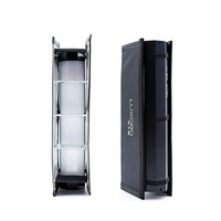 LUXCEO Diffuseur souple portable pliable en PVC noir à grille nid d'abeille pour éclairage vidéo LED P200 Accessoires de studio photo