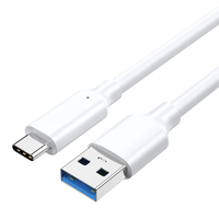 Kabel Data Tipe-C USB 3.2 ke Tipe-C 10Gbps Kabel Hard Drive Mobil 3A 60W Kabel Pengisian Cepat
