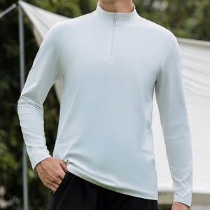Chemise à manches longues écologique pour homme, ultra-extensible, pour la course sur sentier avec zones de compression de qualité professionnelle - Product Image 1