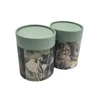 Boîte d'emballage en tube de papier kraft pour aliments, impression personnalisée, thé, café/épices, poudre de protéines, tube en papier