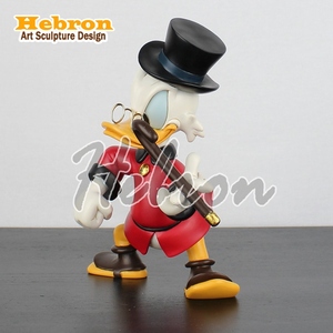 Escultura de Arte Popular Personalizada, Estatua de Fibra de Vidrio <span class=keywords><strong>del</strong></span> Pato Monopolio, Tío Scrooge, para Decoración <span class=keywords><strong>del</strong></span> Hogar o Galería de Arte - Product Image 4