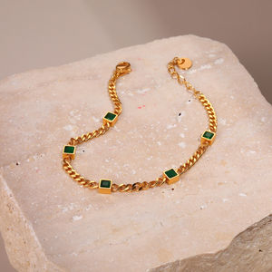 กำ<span class=keywords><strong>ไล</strong></span>ข้อมือ<span class=keywords><strong>ส</strong></span>ตรีชุบทอง 18K <span class=keywords><strong>ส</strong></span><span class=keywords><strong>แตน</strong></span><span class=keywords><strong>เล</strong></span><span class=keywords><strong>ส</strong></span><span class=keywords><strong>ส</strong></span>ตีล ดีไซน์ทันสมัย ประดับเพชรซิคอนหลากสี รูปทรง<span class=keywords><strong>ส</strong></span>ี่เหลี่ยมผืนผ้า กันน้ำ เหมาะสำหรับงานปาร์ตี้ - Product Image 6