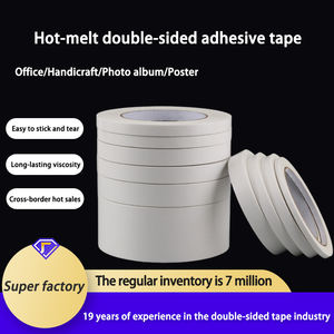 Nastro <span class=keywords><strong>Biadesivo</strong></span> Termofusibile Forte Adesione Trasparente Spessore 0,07mm Facilmente Tagliabile per Cancelleria Ufficio e Lavoretti per Bambini - Product Image 2