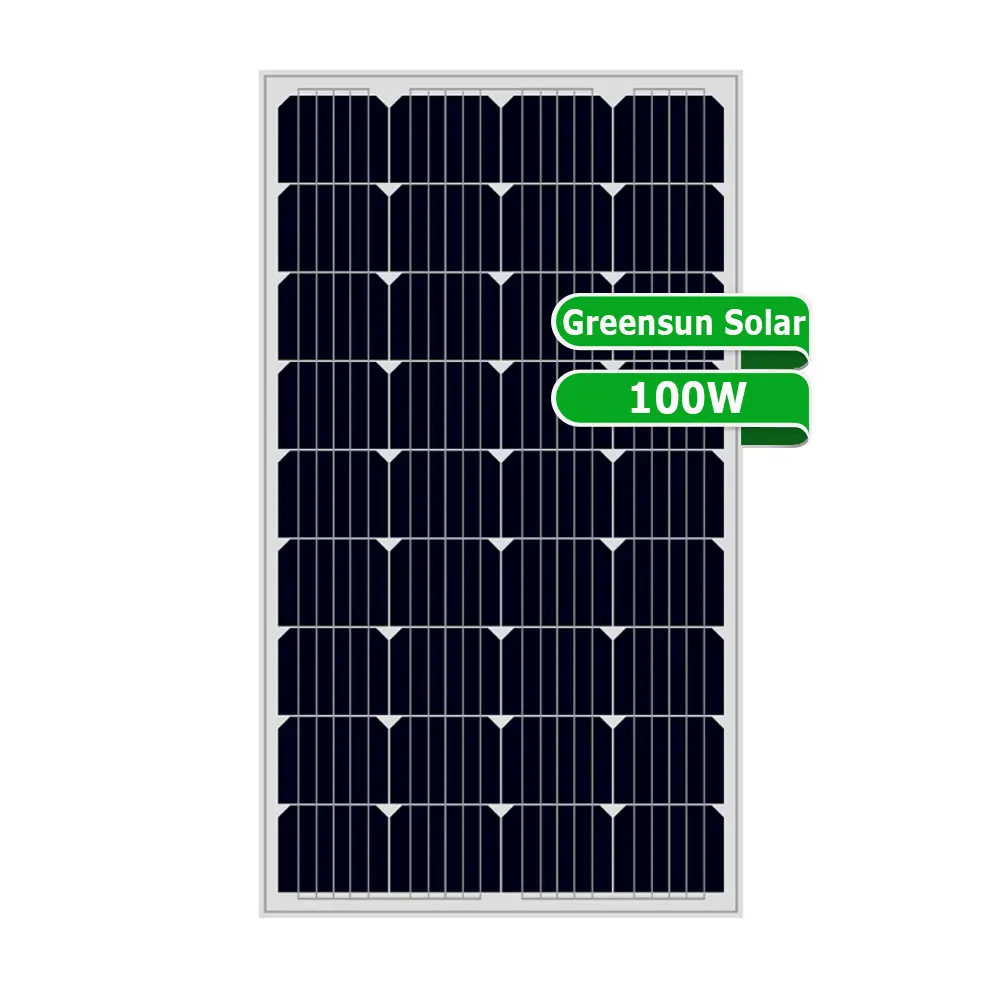 Greensun Mono kristallines Solar panel 100W 120W 150W Solar Pv Modul 36 Solarzellen