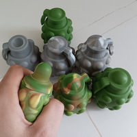 Nouveau design de grenade 3D en silicone de qualité alimentaire pour enfants, jouets gonflables écologiques pour soulager le stress sensoriel