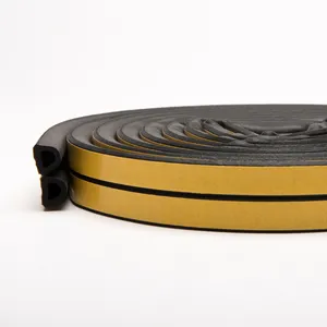 Zelfklevende Hoge Dichtheid Deur Frame Stopper Foam Tape D Type Epdm Rubber Spons Foam Seal Tape