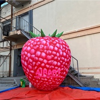 Ballon gonflable couleur fraise rose, 1 pièce, pour publicité de vente