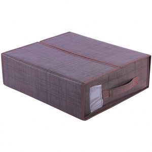 Custom Logo Foldable Bedding Blankets Storage Box Case Closet, Organizer Storage Bag Clear Window <b>Bed</b> <b>Sheet</b> Set Organizer - Product Image 3