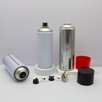 Fabricant de boîtes rondes en fer blanc de 57 mm, rechargeables, pour peinture automobile en aérosol, avec valve d'actionneur
