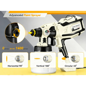 Pistolet pulvérisateur de peinture OEM DIY pour usage domestique, 700W, outils de peinture automobile, machine HVLP sans air - Product Image 2