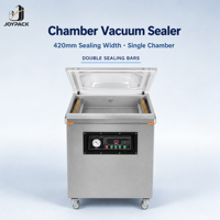 Machine d'emballage sous vide à bassin profond DZ-420 120 mm pour volailles, oiseaux entiers, dindes, lapins – Équipement de scellage de qualité alimentaire pour ligne de production en chambre