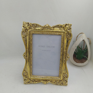 European Resin Golden Leaves Desktop <strong>Wedding</strong> <strong>Picture</strong> <strong>Frame</strong> for <strong>Wedding</strong> Decoration - Product Image 4