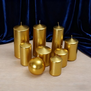 Velas de Pilar Coloridas Clásicas Hechas a Medida, Decoración del Hogar, Boda, Marca Privada, Vela de Pilar de Cera de Soja - Product Image 3