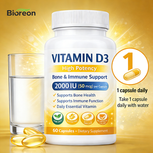 ויטמין <span class=keywords><strong>D3</strong></span> לבריאות מערכת החיסון, כמוסות רכות סידן, תוספי תזונה טבעוניים, 10000 יואו ויטמין <span class=keywords><strong>D3</strong></span>, כמוסות ג'ל רכות - Product Image 1