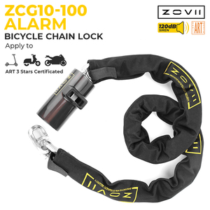 Candado de Cadena para <span class=keywords><strong>Bicicleta</strong></span> y Motocicleta de Acero Endurecido, Portátil, Inteligente, <span class=keywords><strong>Antirrobo</strong></span>, con Alarma de 120dB, Resistente al Agua, de Alta Calidad y Durabilidad - Product Image 2