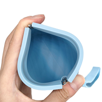 Porte-monnaie en silicone de qualité alimentaire, étanche, avec fermeture éclair, mini pochette portable pour pièces de monnaie, clés, cosmétiques, collations, usage quotidien en extérieur