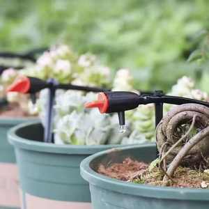 Boquilla de control de flujo ajustable color naranja para sistema de riego de suculentas en jardín o balcón - Product Image 2