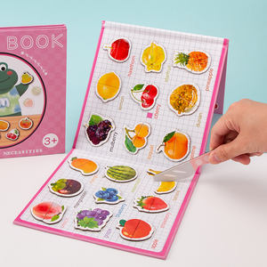 Juguete Educativo Preescolar, Rompecabezas de Frutas, Juego de Viaje, Libro de Rompecabezas Magnéticos con Dibujos Animados para Niños - Product Image 4