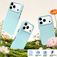 Étui de téléphone Macaron brillant de luxe pour iPhone 18 Pro Max, protection intégrale, dos brillant, design élégant, coque de téléphone pour iPhone 18 Pro