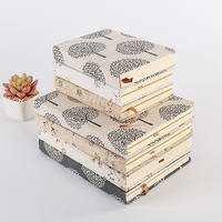 Buku Catatan Jurnal Hadiah Kustom dengan Sampul Keras Berbahan Linen, Cetak Digital Deboss Kupu-kupu, Logo Kustom, dan Jilid Termal Bonvada