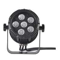 QSE Lighting 6*20W IP65 Projecteur LED Mini Par Étanche RGBW 4-en-1 pour DJ, Scène Extérieure et Éclairage Paysager avec Contrôle DMX512
